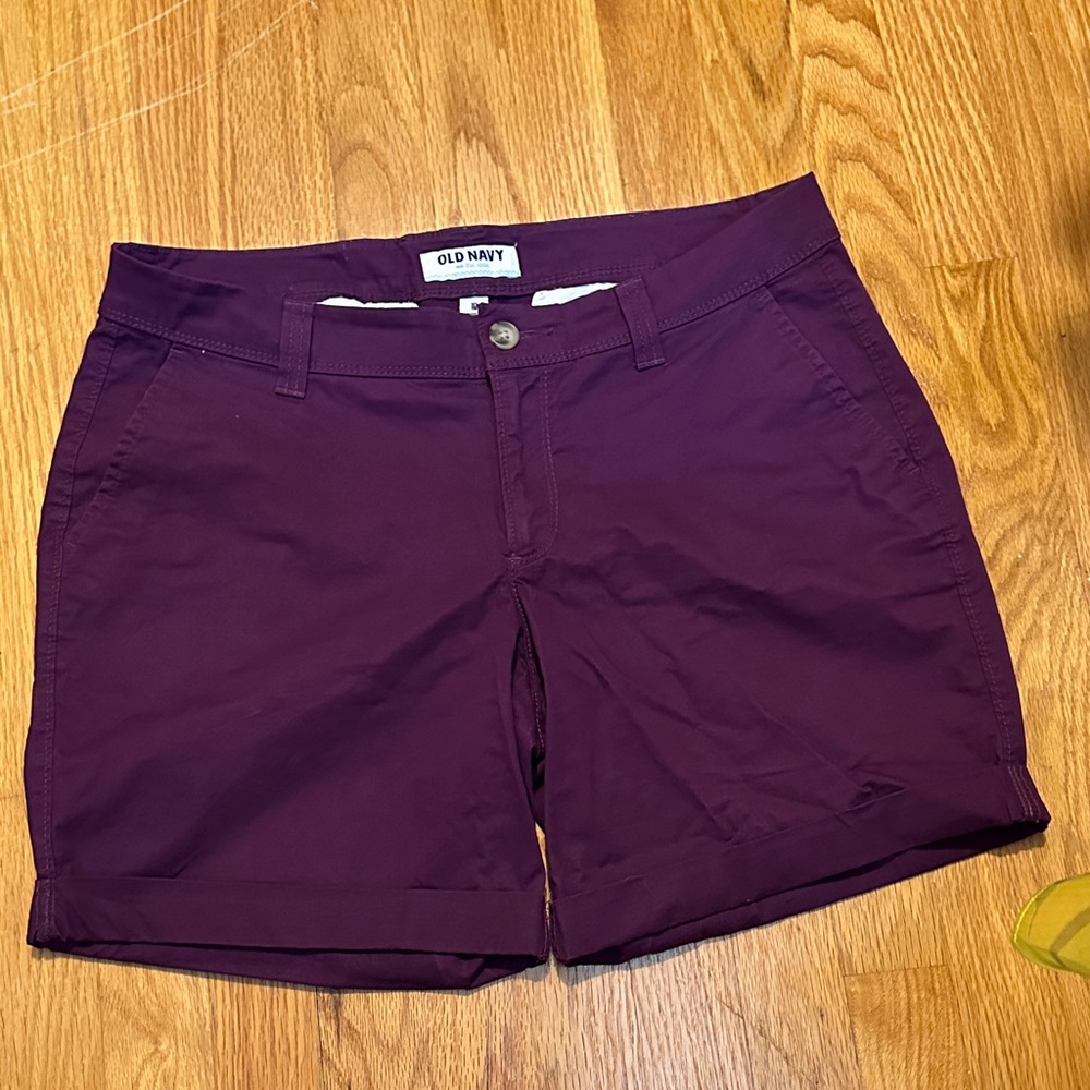 Old Navy Women's Deep Purple Bermudas